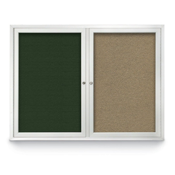 Corkboard, Pearl/Black, 48" x 36"